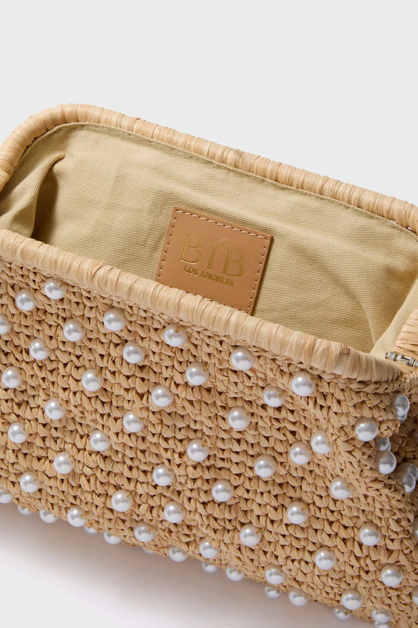 Natural Briar Pearl Clutch