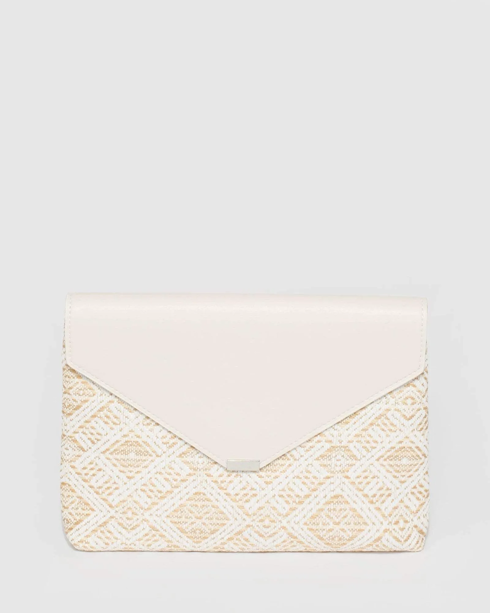 Natural Desdemona Envelope Clutch Bag