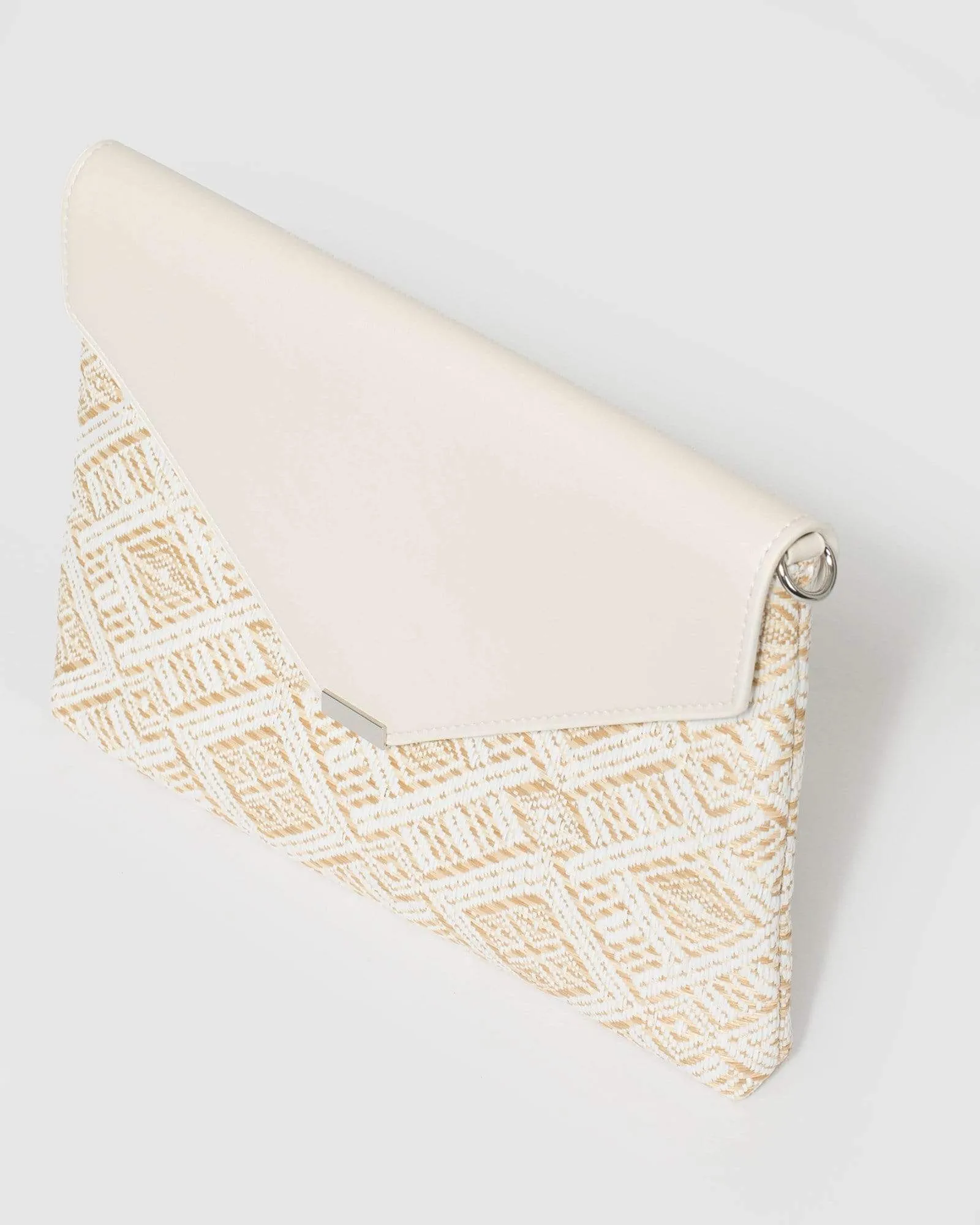 Natural Desdemona Envelope Clutch Bag