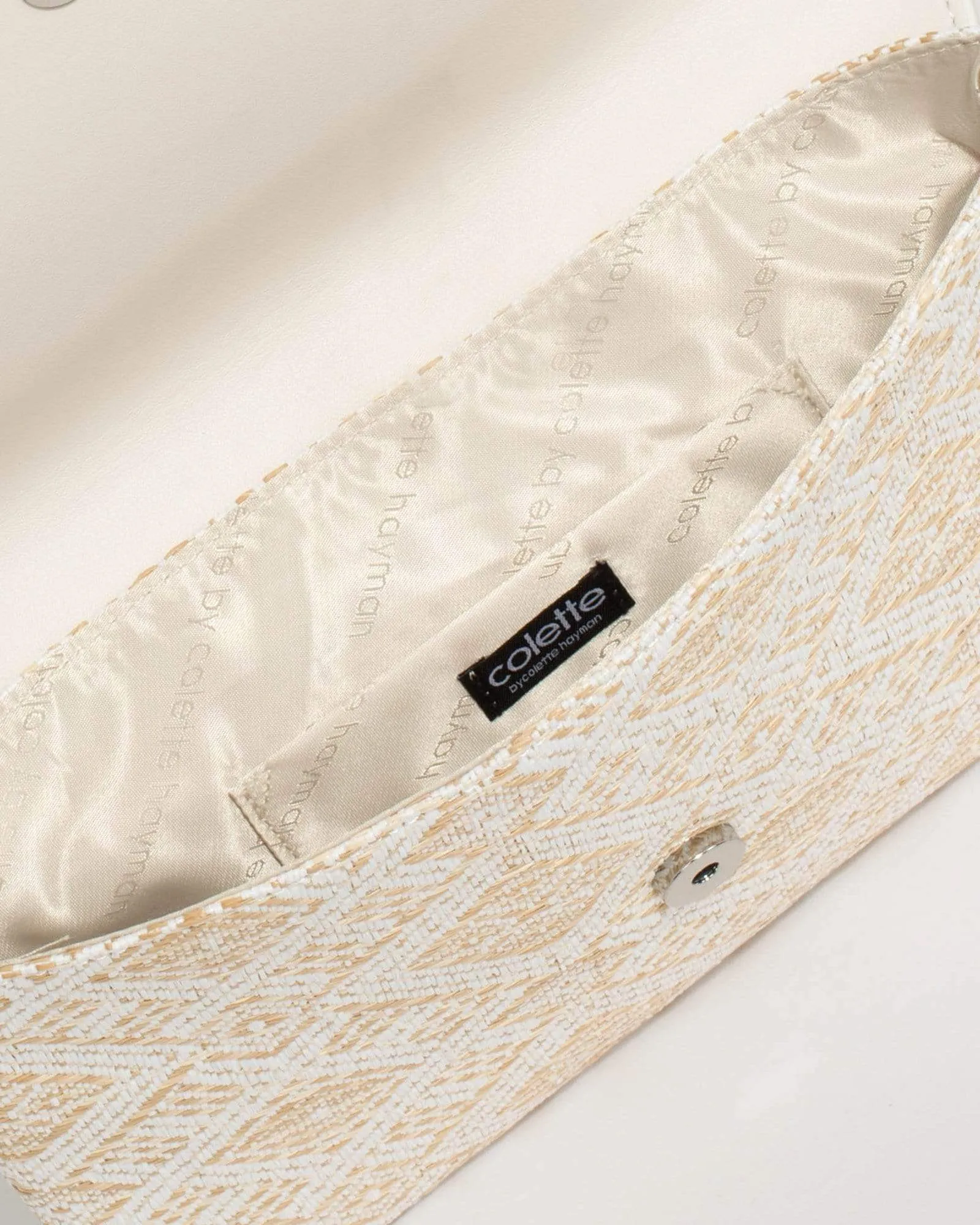 Natural Desdemona Envelope Clutch Bag