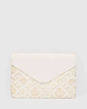 Natural Desdemona Envelope Clutch Bag