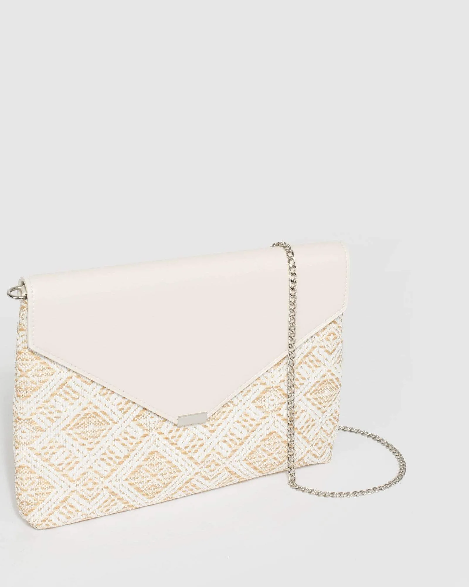 Natural Desdemona Envelope Clutch Bag