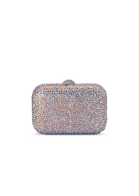 OLGA BERG - Casey Hot Fix Clutch Pastel