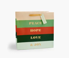 Peace & Joy Large Gift Bag
