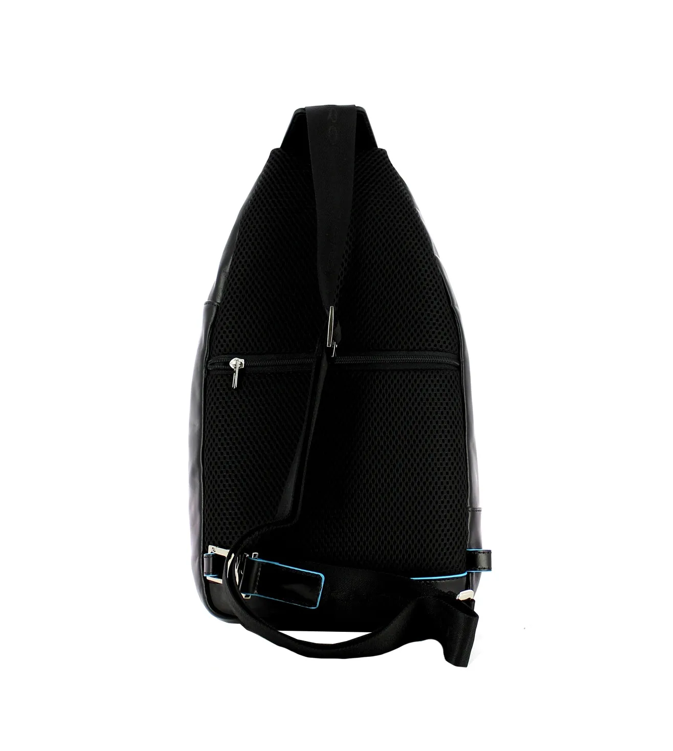 Piquadro Blue Square Men's Black Sling Bag