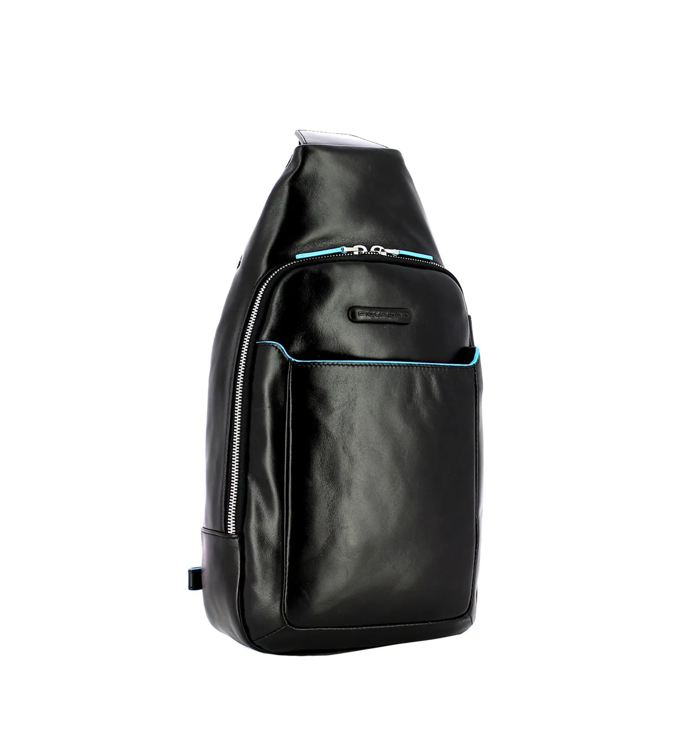 Piquadro Blue Square Men's Black Sling Bag