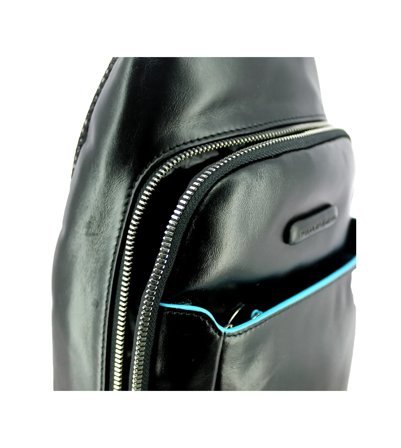 Piquadro Blue Square Men's Black Sling Bag