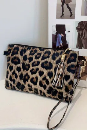 PREORDER! ETA 3/01 Chestnut Leopard Wristlet **SHIPPING EXPECTED TO BEGIN ON DATE 3/01**
