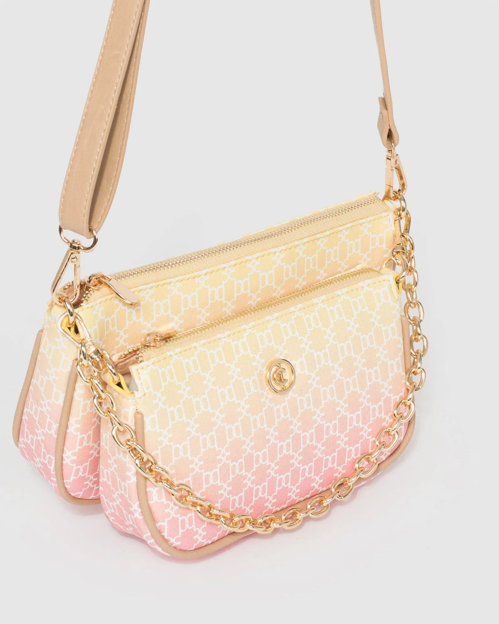 Print Vivian Chain Crossbody Bag