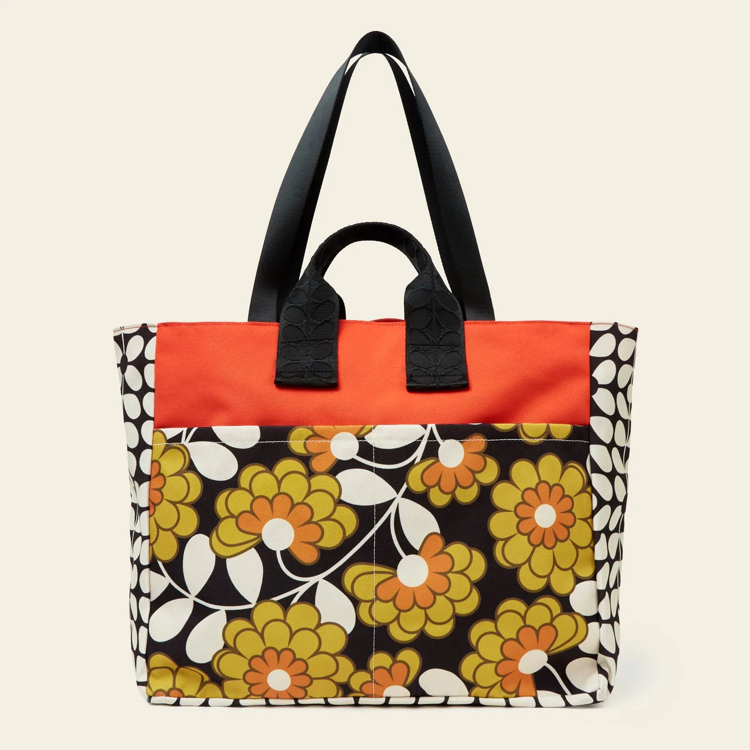 Rhombus Tote - Dahlia Saffron Colour Block