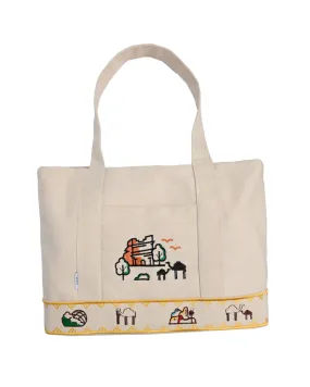 Short Canvas Saudi National Day Tote Bag
