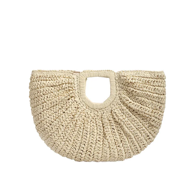 Straw Woven Beach Handbag