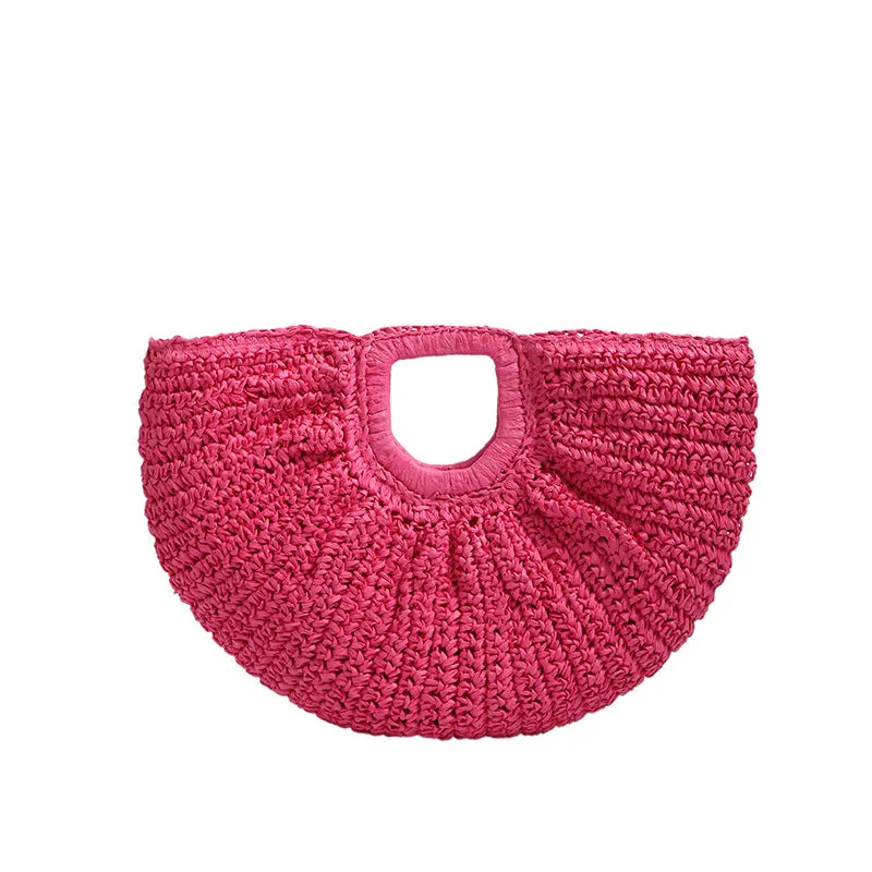 Straw Woven Beach Handbag