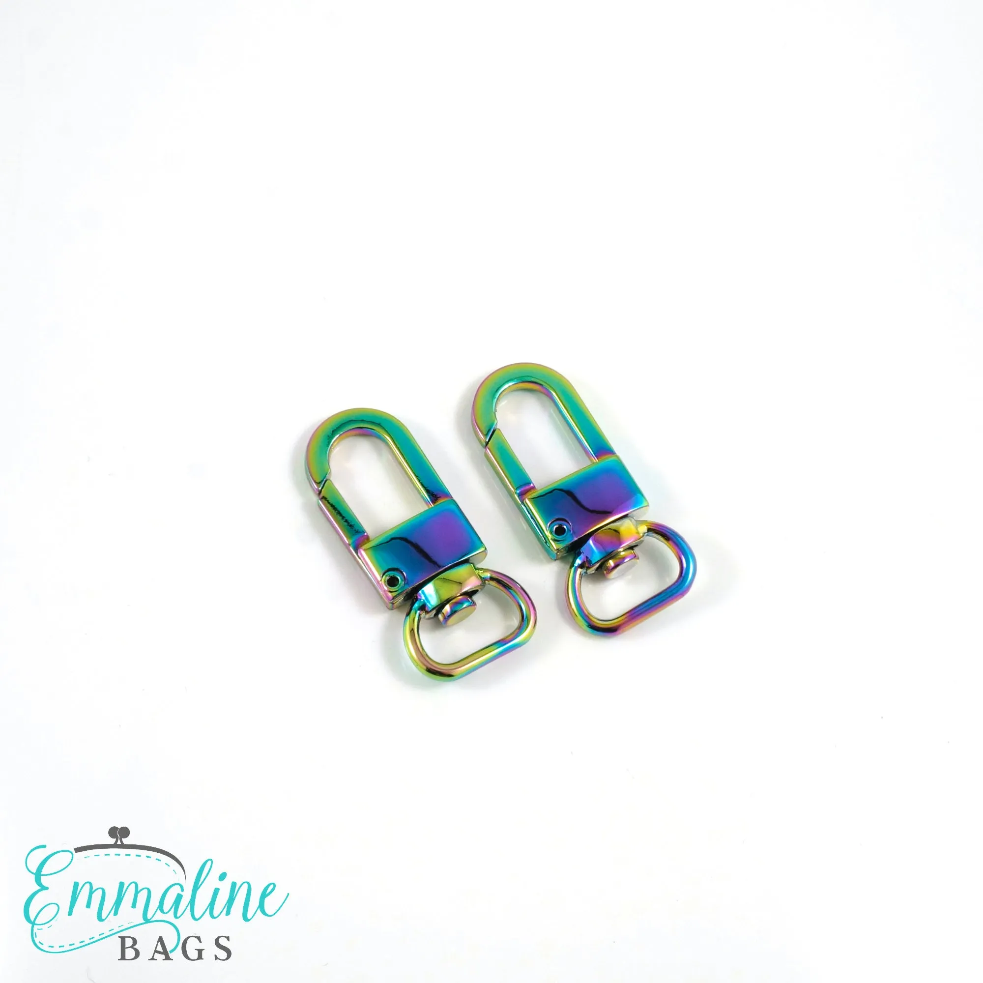 Swivel Snap Hooks:  1/2" (12mm) Wristlet/Strap Hook (2 Pack)