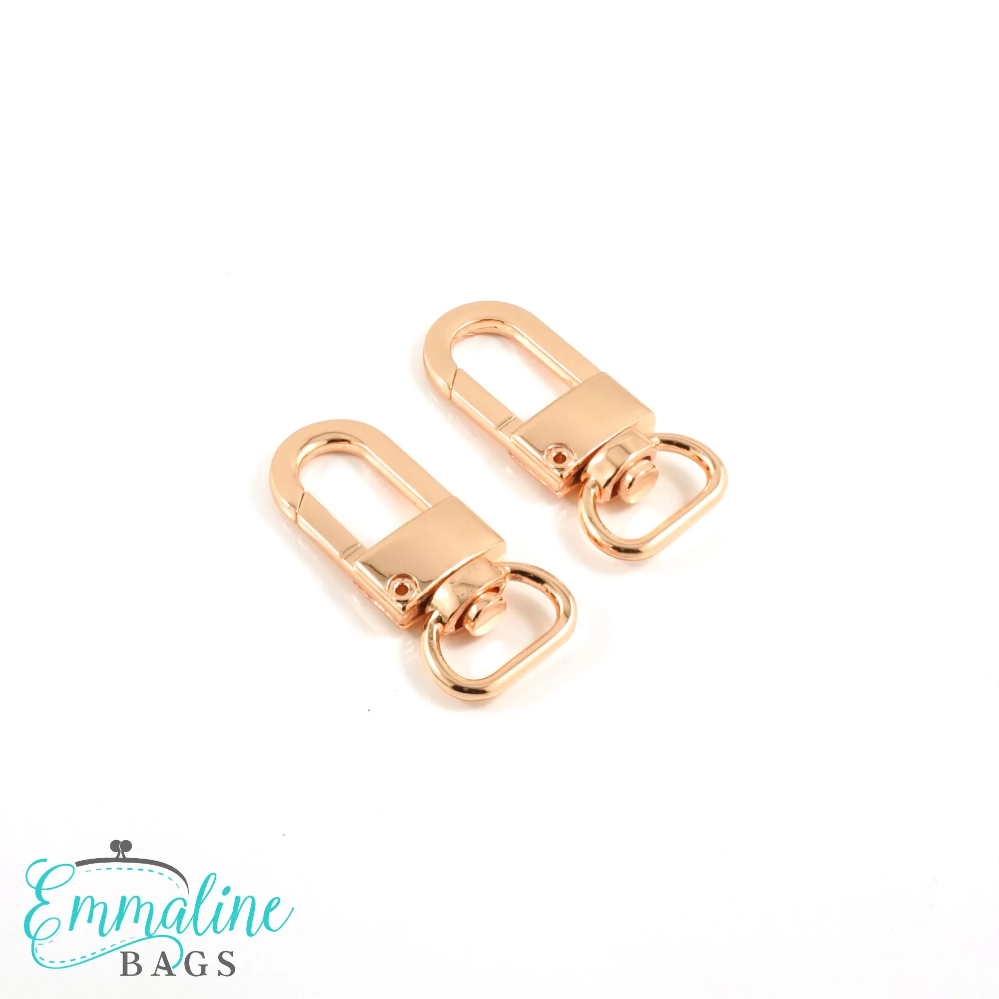 Swivel Snap Hooks:  1/2" (12mm) Wristlet/Strap Hook (2 Pack)