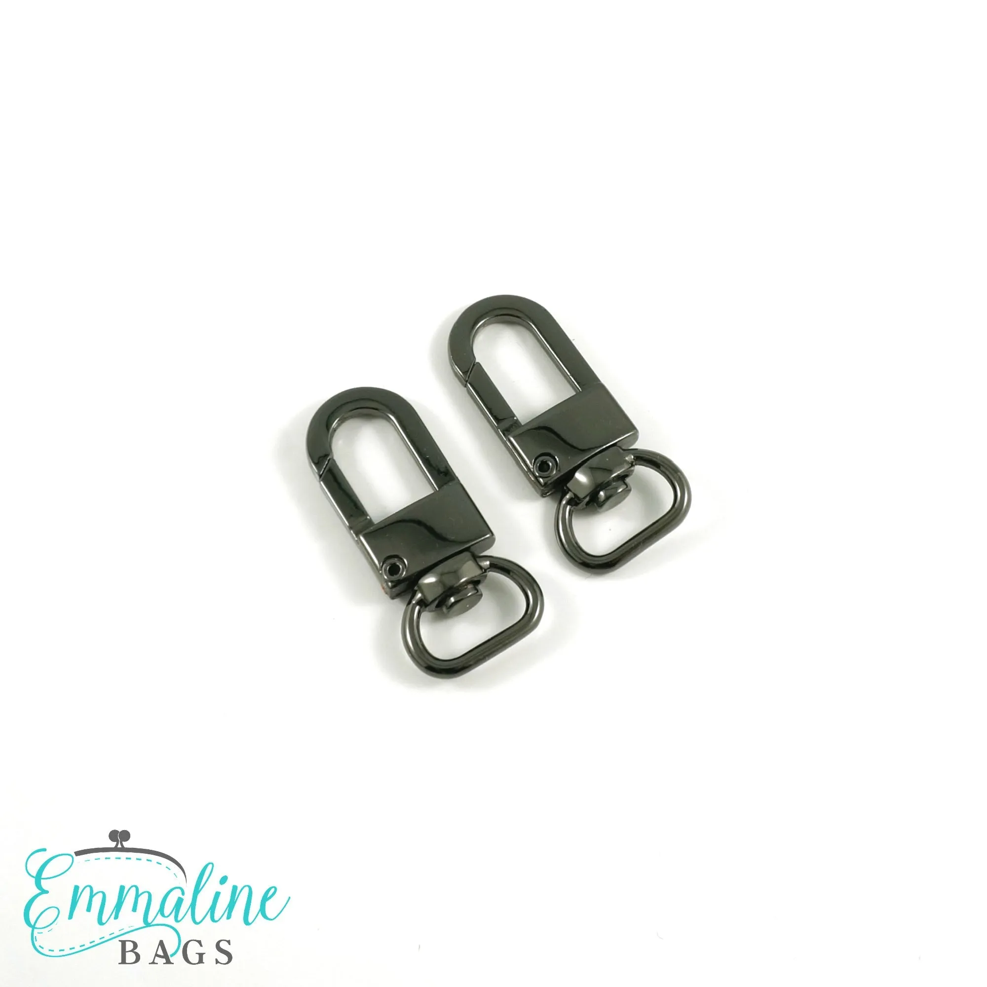 Swivel Snap Hooks:  1/2" (12mm) Wristlet/Strap Hook (2 Pack)