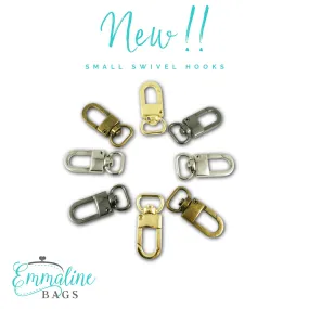 Swivel Snap Hooks:  1/2" (12mm) Wristlet/Strap Hook (2 Pack)