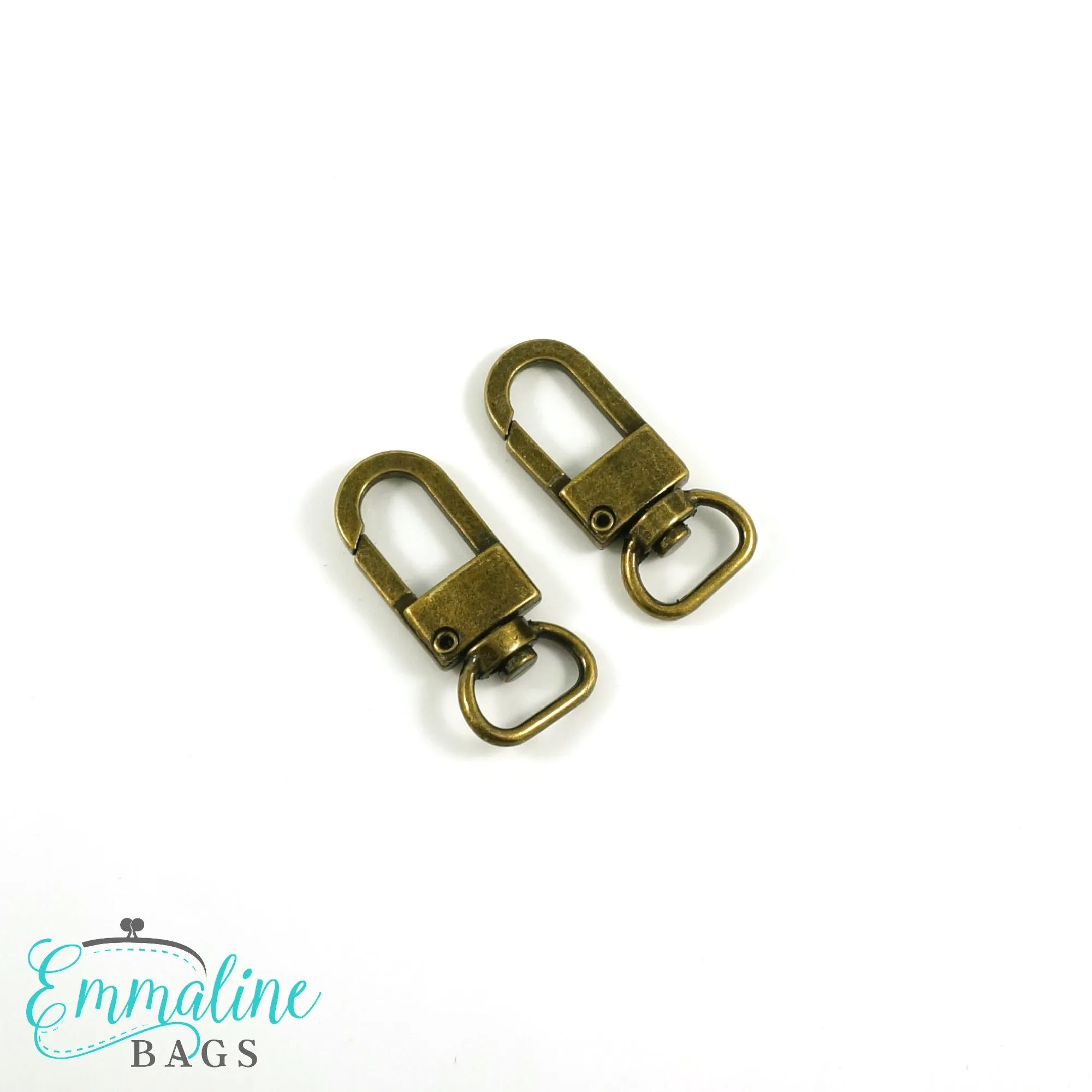 Swivel Snap Hooks:  1/2" (12mm) Wristlet/Strap Hook (2 Pack)