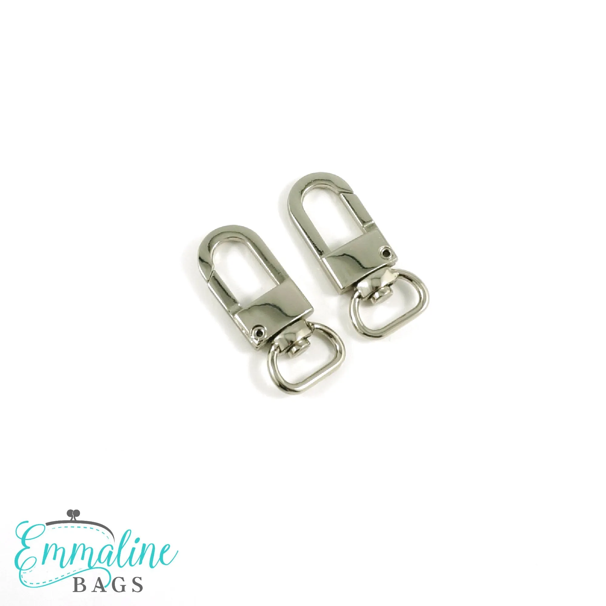 Swivel Snap Hooks:  1/2" (12mm) Wristlet/Strap Hook (2 Pack)
