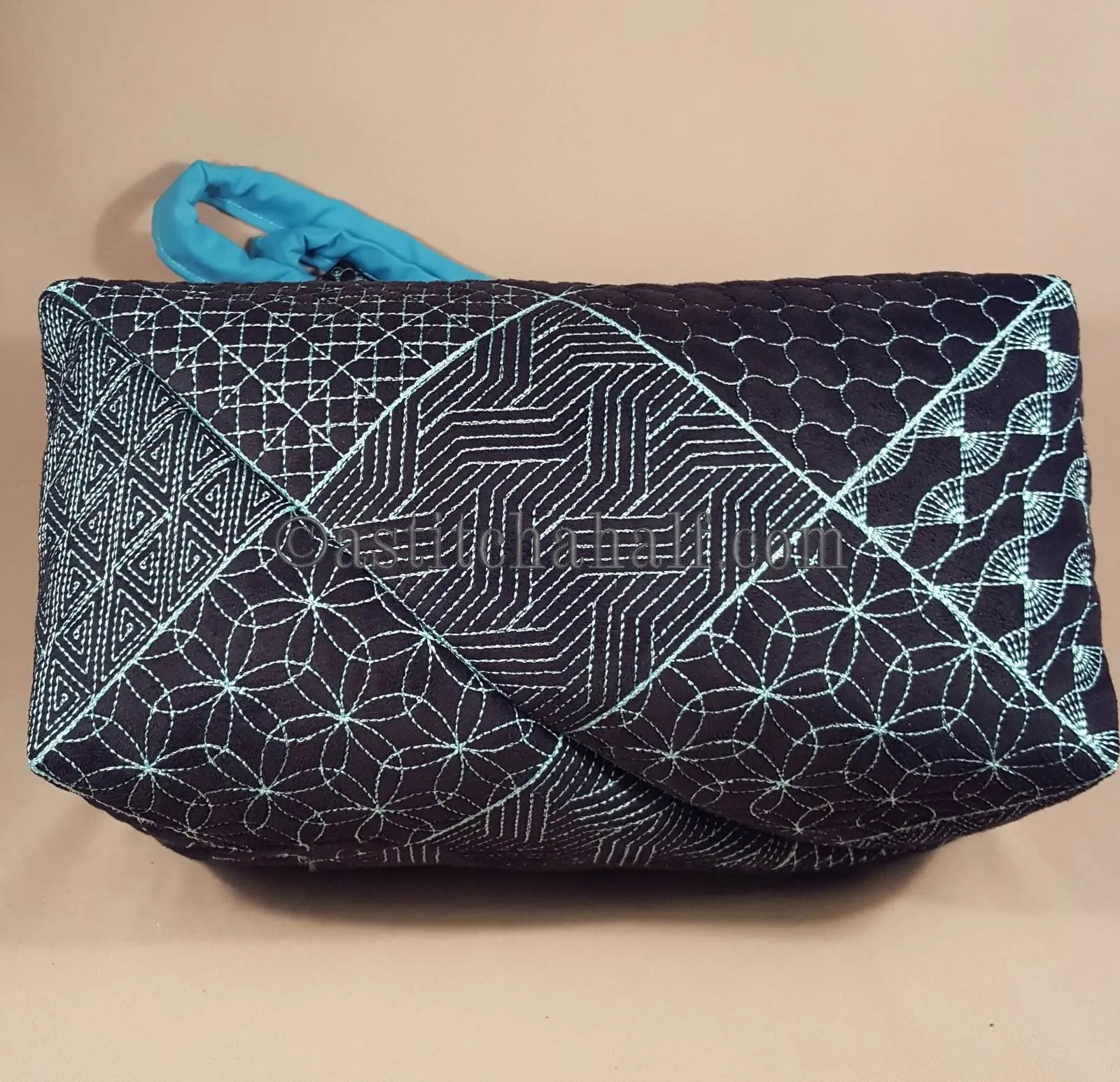 Taney Sashiko Quilt Blocks and Tote Bag