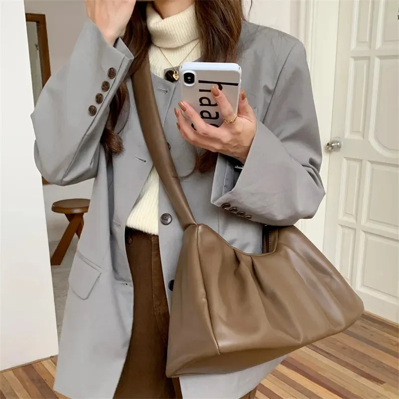 TAVIMART  -  Trendy Design Handbags and Purses Tote Women Shoulder Crossbody Bags New Soft Vegan Leather Ladies Messenger Clutches Bag