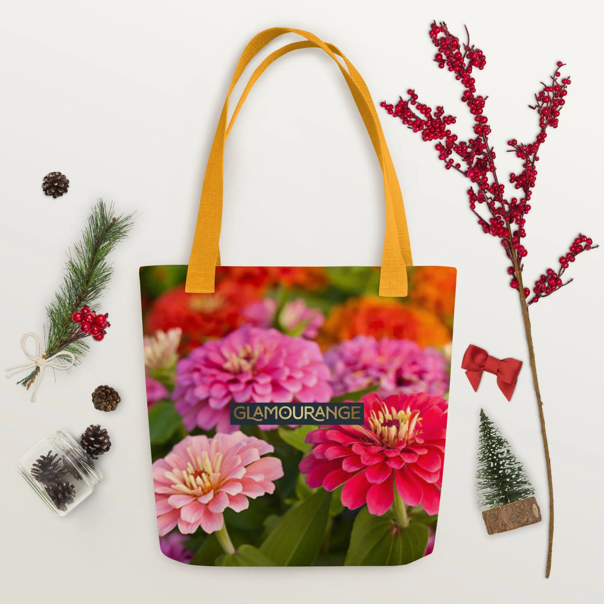 Tote Bag Women Designer (Flower Pattern 0015)