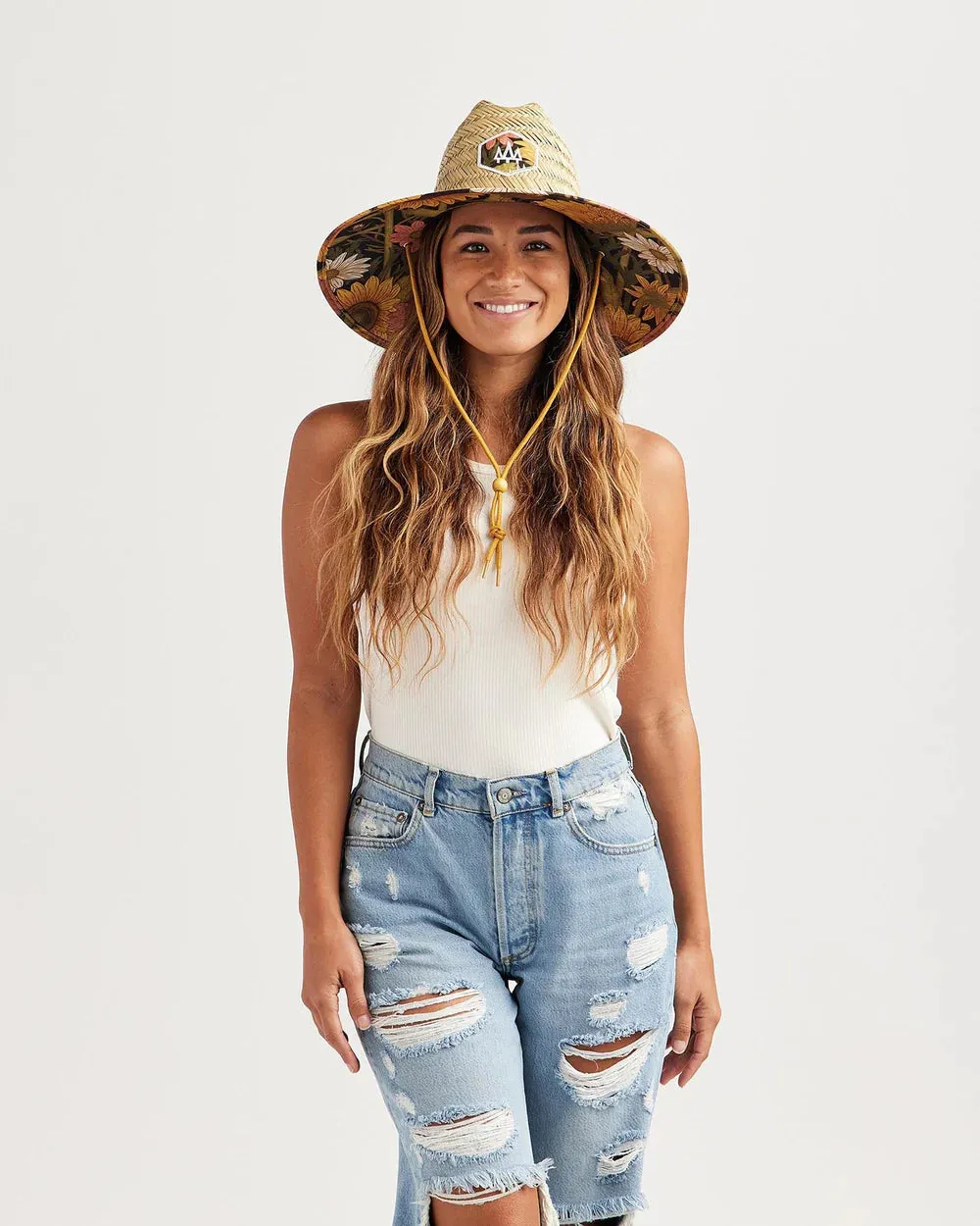 Woodstock Straw Lifeguard Hat