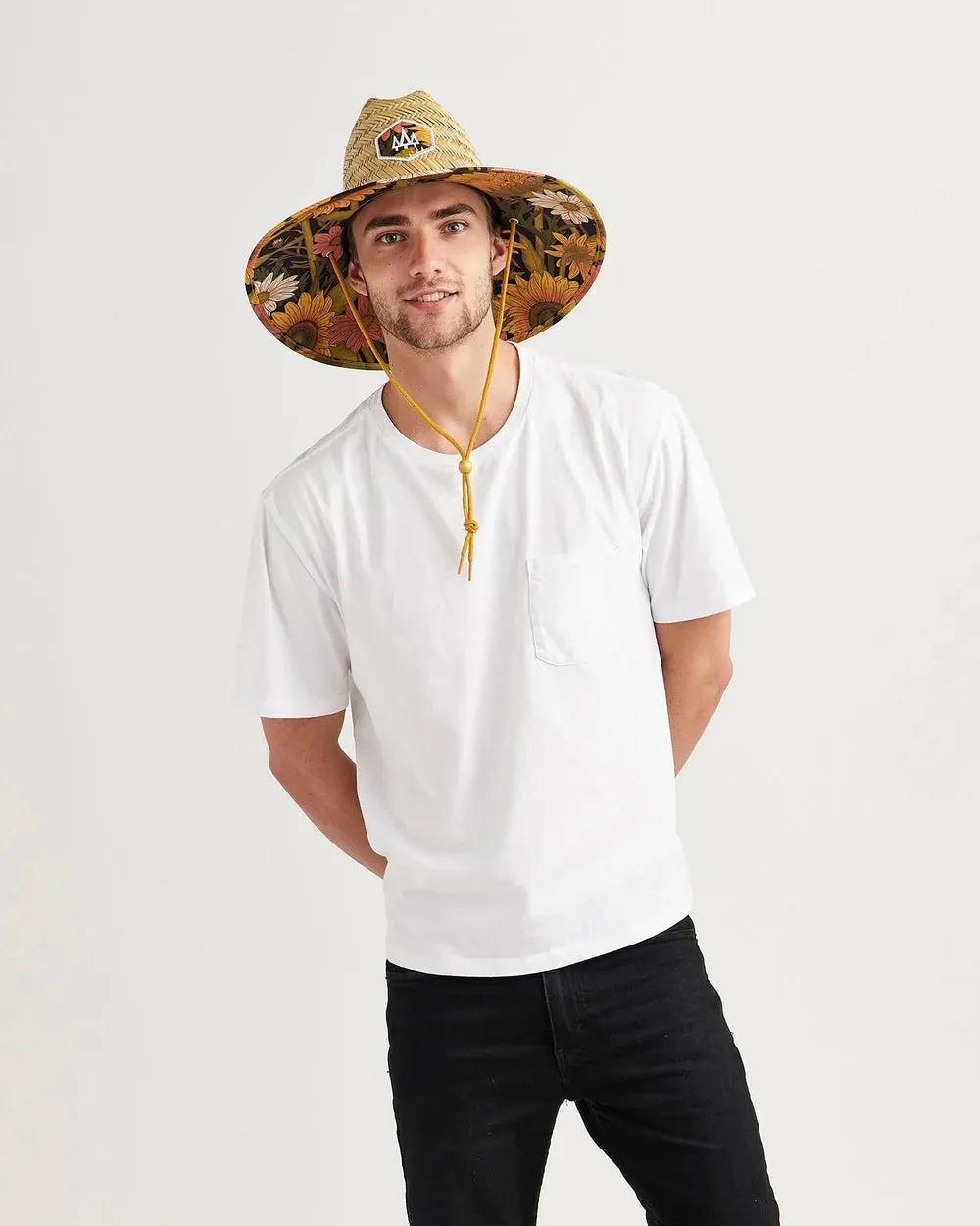 Woodstock Straw Lifeguard Hat